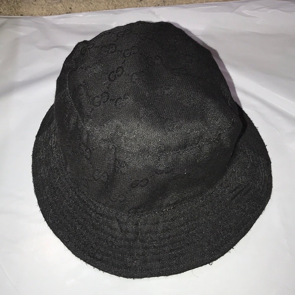 Black Gucci Bucket Hat
